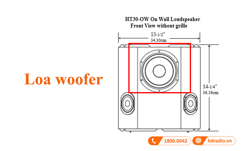 loa woofer loa mcintosh ht30ow