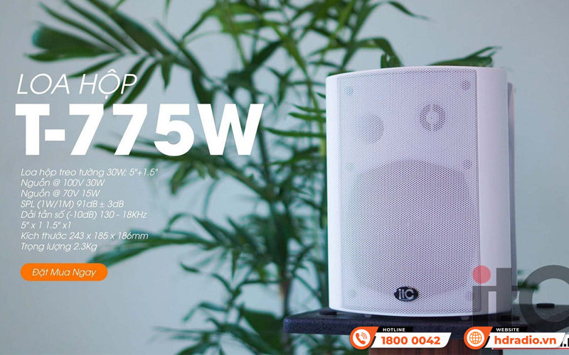 Thiết kế Loa hộp treo tường ITC T-775W