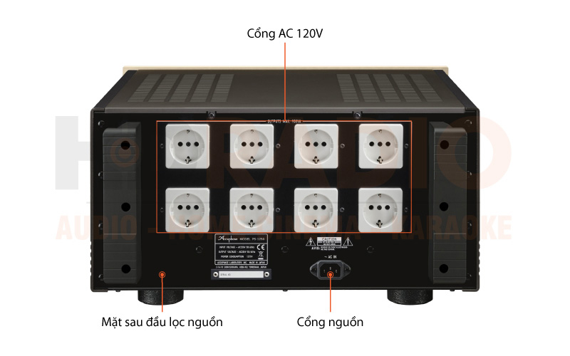 Chú thích Lọc nguồn Accuphase PS1250