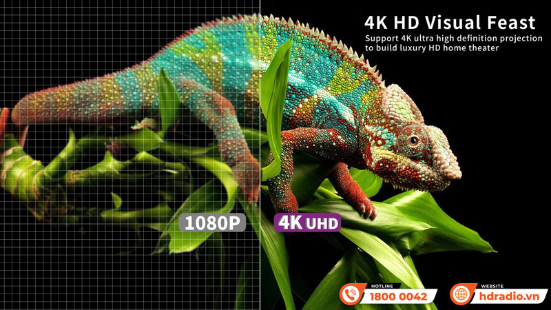 Hình ảnh 4K Màn chiếu quang học Vividstorm VMSLUST120H