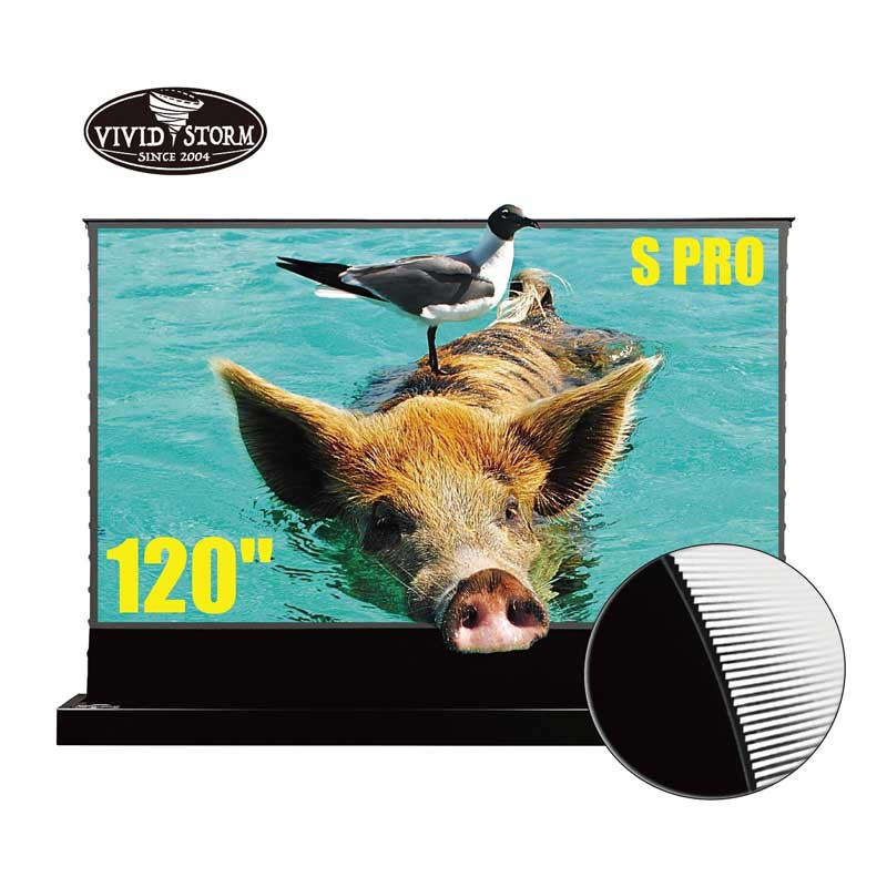 Màn Chiếu Quang Học Để Sàn Vividstorm VSDSTUST120H (120 inch, 16:9) Dùng Cho Máy Chiếu Gần