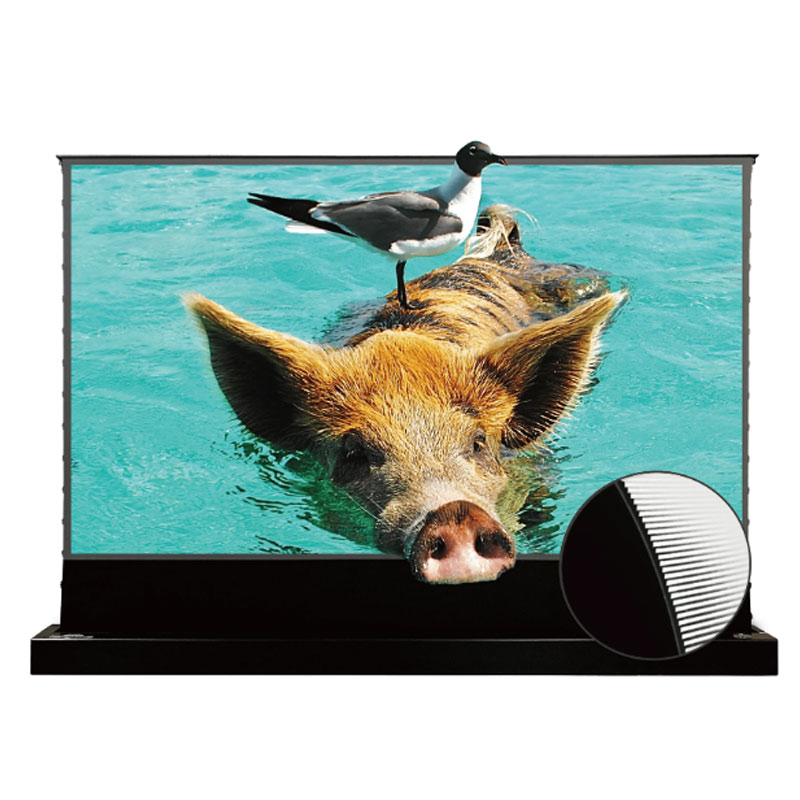 Màn Chiếu Quang Học Để Sàn Vividstorm VSDSTUST100H (100 inch, 16:9) Dùng Cho Máy Chiếu Gần
