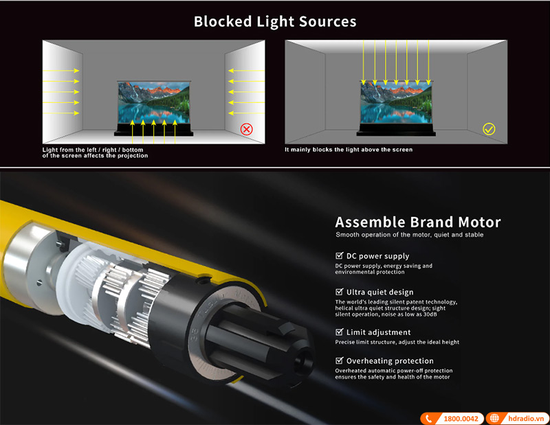 Màn chiếu Vividstorm VSDSTUST100H