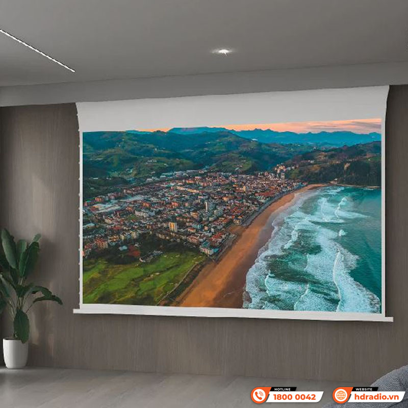 Màn chiếu điện Tab-tensioned Vividstorm VMSLW150H-3