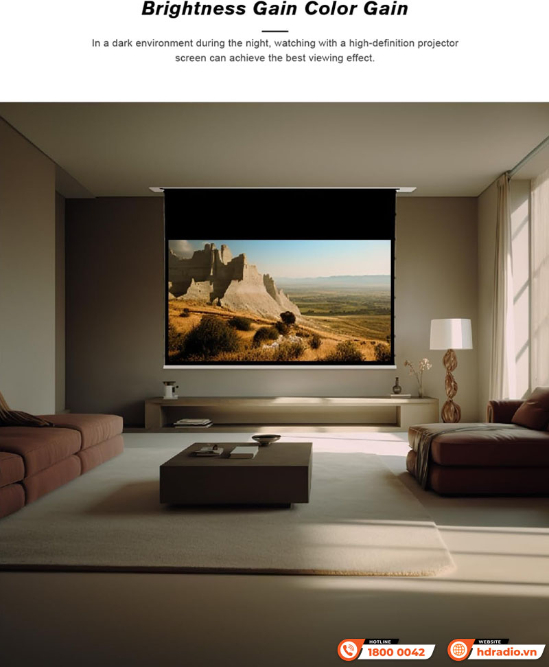 Màn chiếu âm trần Vivisdtorm VPCLW110H