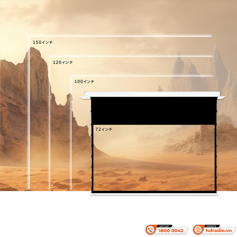 Màn chiếu âm trần Vividstorm VPCLW120H-5