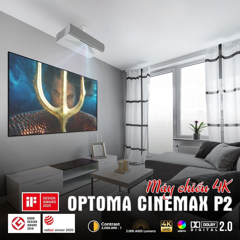 Ảnh tính năng của máy chiếu 4K Optoma CinemaX P2