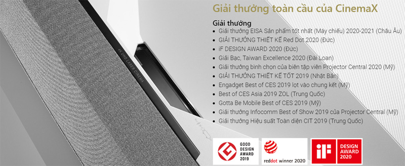 Máy chiếu 4K Siêu Gần Optoma CinemaX P2