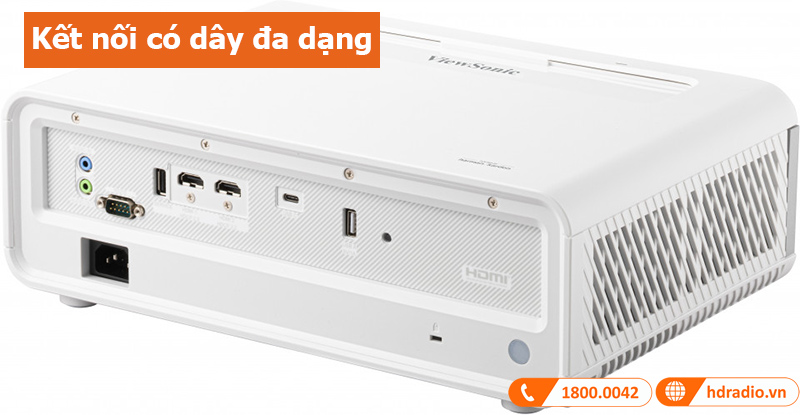 Máy chiếu ViewSonic X2 kết nối đa dạng