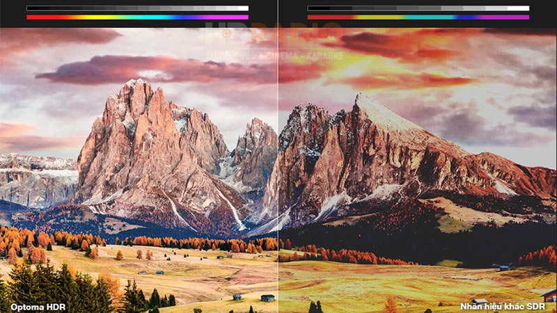 Màu sắc máy chiếu Optoma HD30HDR