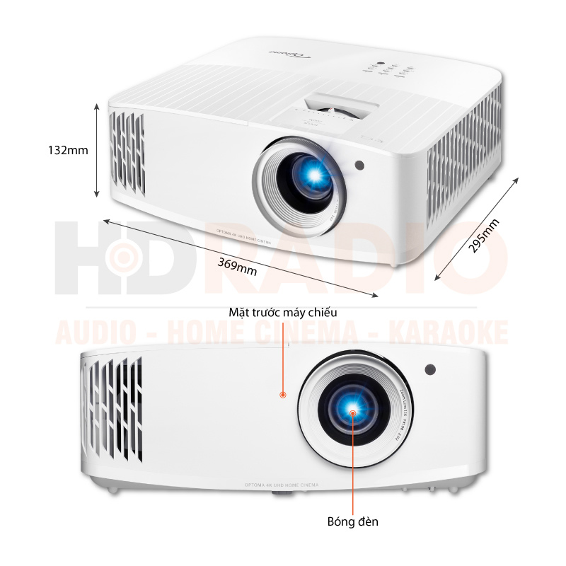 Chú thích Máy chiếu Optoma W512
