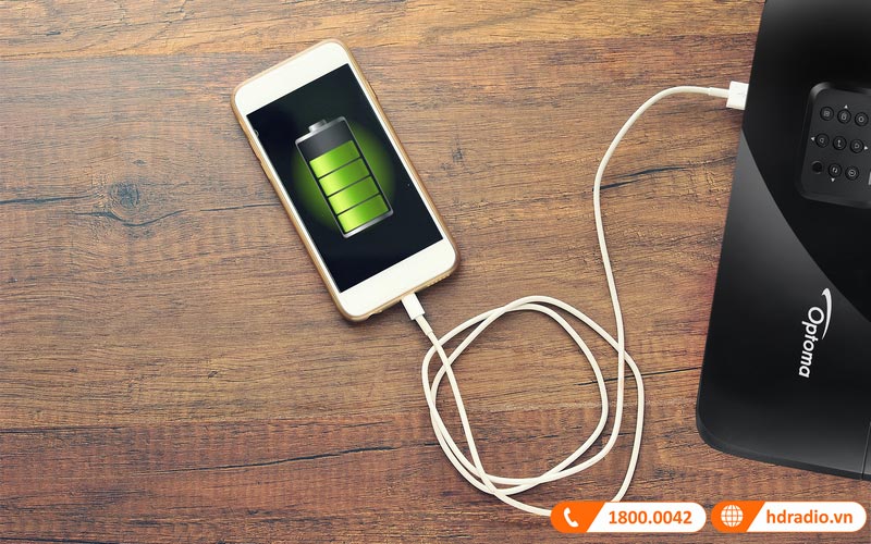 ket noi co day may chieu optoma w400lve