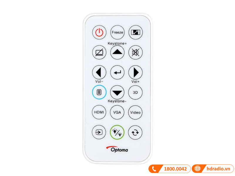 dieu khien tu xa may chieu optoma w400lve