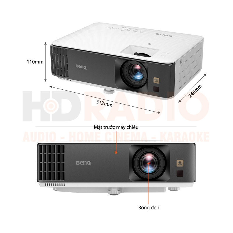 Chú thích Máy chiếu 4K BenQ TK700