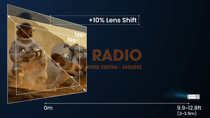 Ống kính dọc Máy chiếu 4K BenQ W2710i