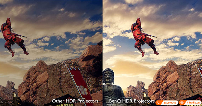 công nghệ BenQ HDR-PRO™ chuyển cảnh mượt mà