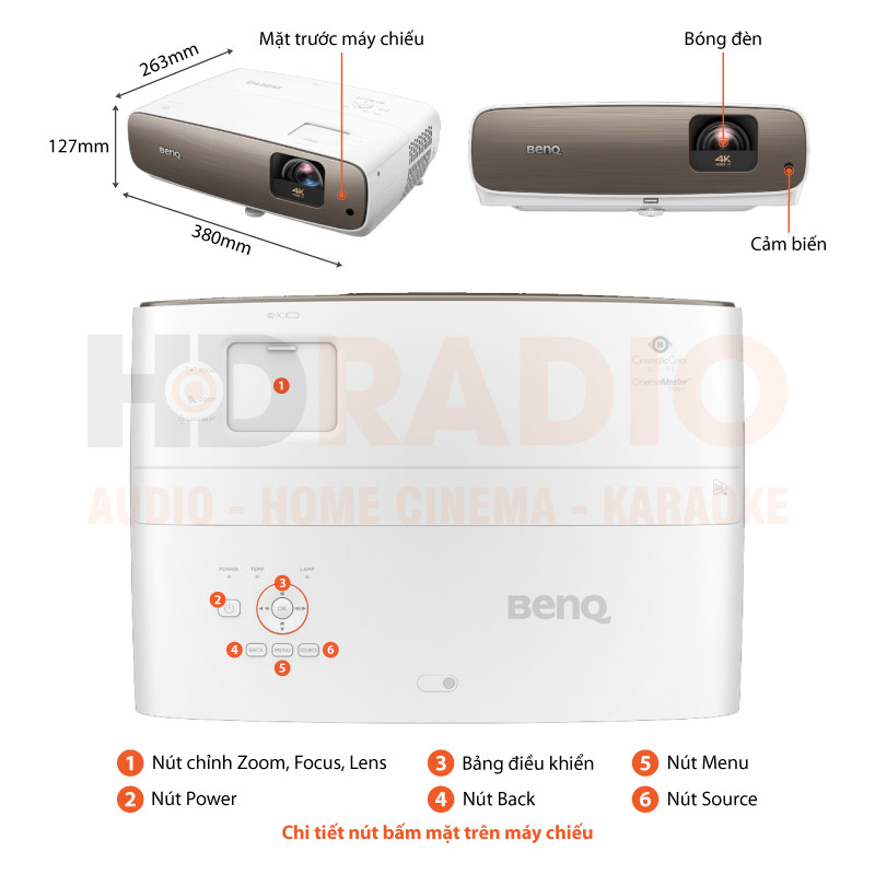 Máy chiếu BenQ W2700-2