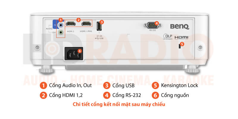 Chú thích Máy chiếu BenQ TH585P