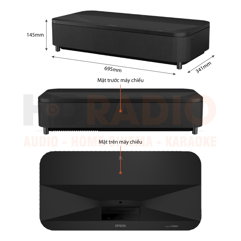 Chú thích Máy chiếu 4K siêu gần Epson EH-LS800B