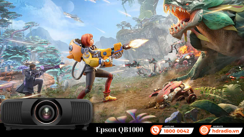 Chơi game Máy chiếu 4K Epson QB1000