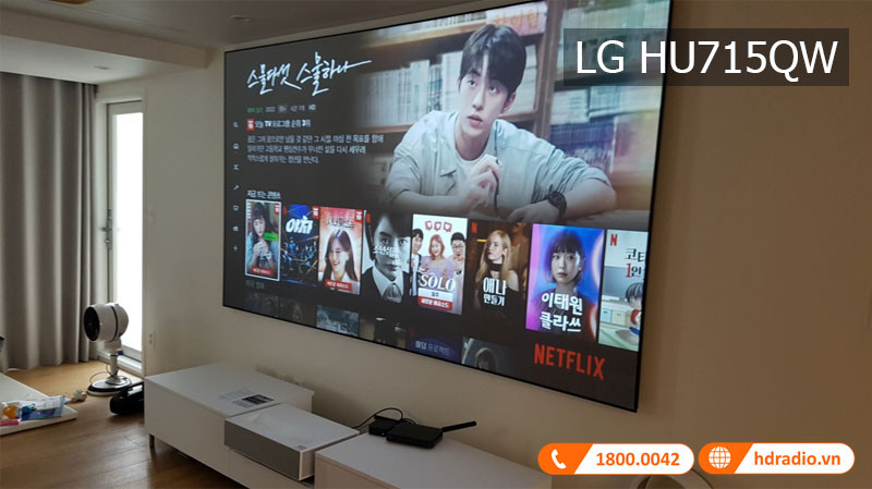 May chieu LG HU715QW