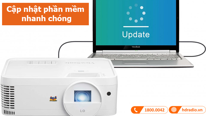 Máy chiếu ViewSonic LS500WH cập nhật phần mềm nhanh chóng