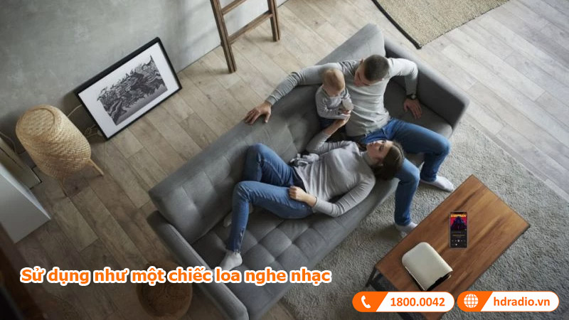 Sử dụng như loa nghe nhạc