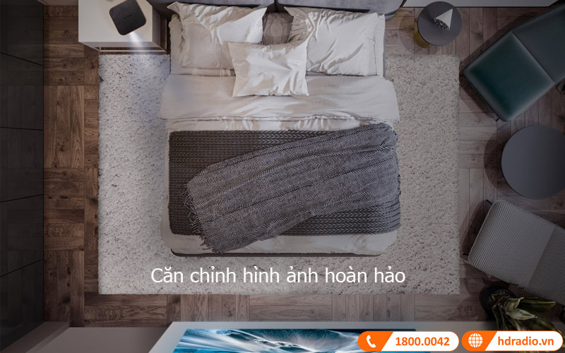 can chinh hinh anh may chieu viewsonic m2w