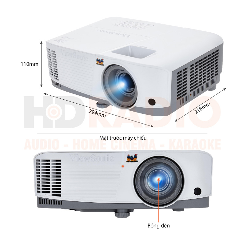 Chú thích Máy chiếu ViewSonic PA503SE