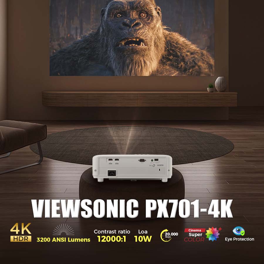 Máy Chiếu 4K Viewsonic PX701-4K, 3200 ANSI Lumen, 4K (3840x2160)-9
