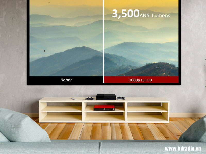 man hinh may chieu viewsonic px701hd