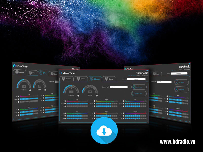 che do tuy chinh mau may chieu viewsonic px701hd