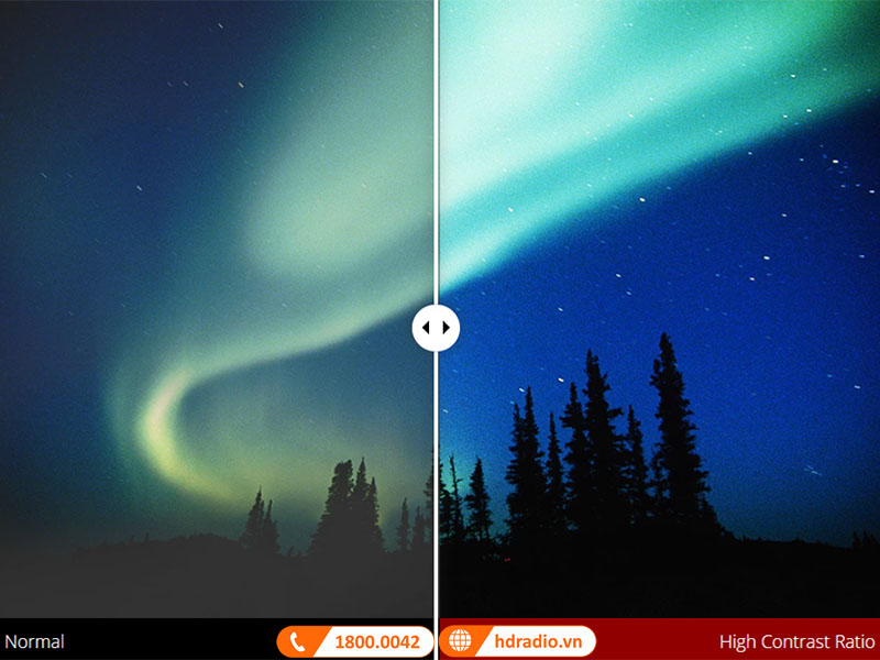 Nổi bật mọi chi tiết với độ tương phản cao