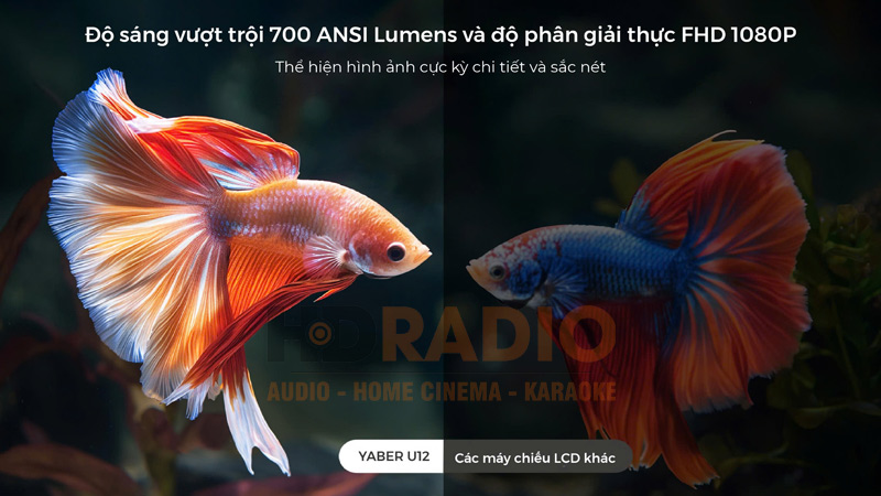 Độ sáng Máy chiếu Yaber U12