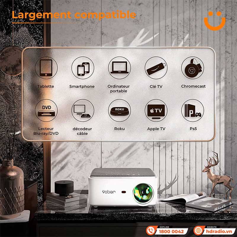Máy chiếu Yaber V6 Pro
