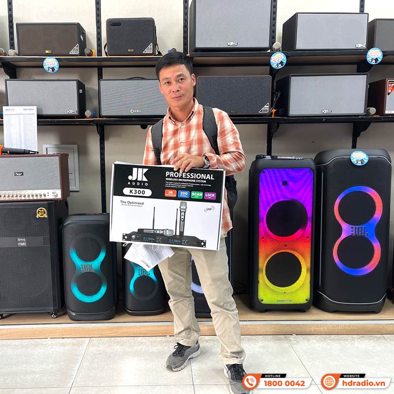 Micro Không Dây JKAudio K300, Cảm biến tự ngắt, Dò sóng sạch-19