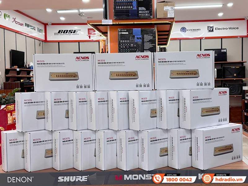 Micro Kèm Vang Acnos Mi30s V2, Bluetooth, FM, LIVE, MP3 USB, HDMI ARC, OPTICAL, GUITAR, MIC, AUX-25