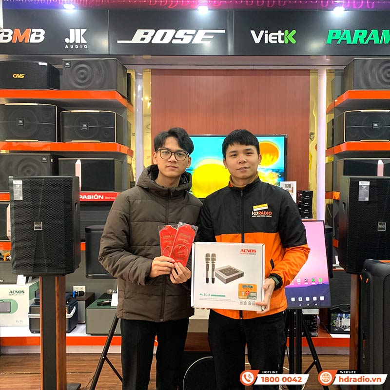 Micro kèm Sound Card Vang Acnos Mi30U-7