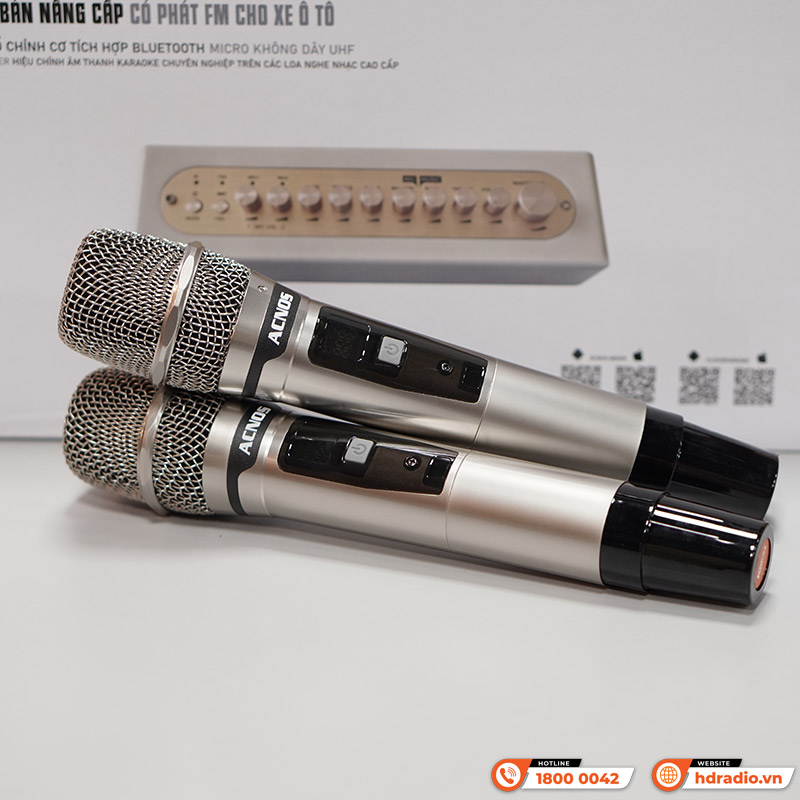 Micro Kèm Vang Acnos Mi30s V2, Bluetooth, FM, LIVE, MP3 USB, HDMI ARC, OPTICAL, GUITAR, MIC, AUX-12