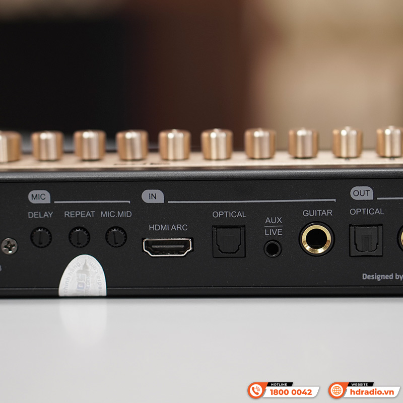 Micro Kèm Vang Acnos Mi30s V2, Bluetooth, FM, LIVE, MP3 USB, HDMI ARC, OPTICAL, GUITAR, MIC, AUX-8