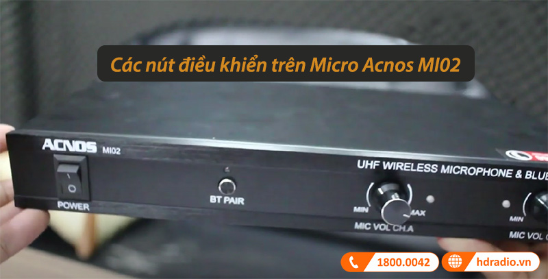 các điều chỉnh trên Micro Acnos Mi02