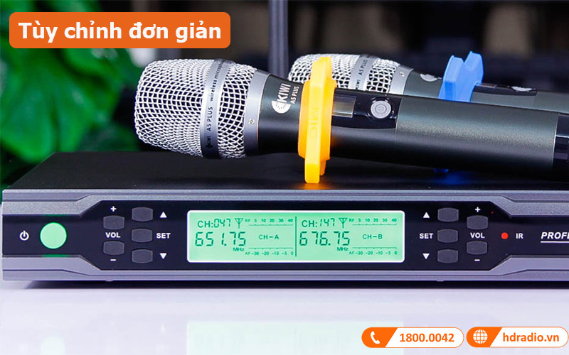 Micro không dây Kiwi A5 Plus tùy chỉnh đơn giản 