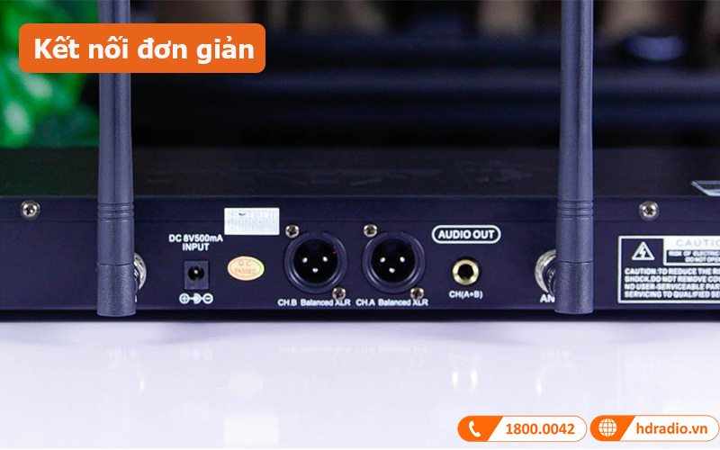 Micro không dây Kiwi A8 kết nối đơn giản