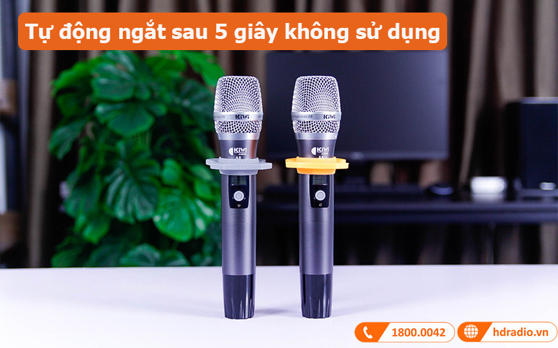 Micro không dây Kiwi A8 cảm biến tự ngắt