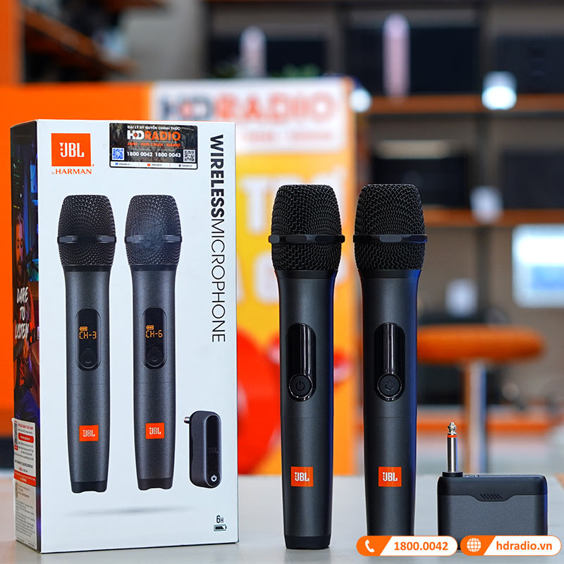 Micro Không Dây JBL Wireless, Chống hú, Công nghệ UHF, Độ nhạy cao-1