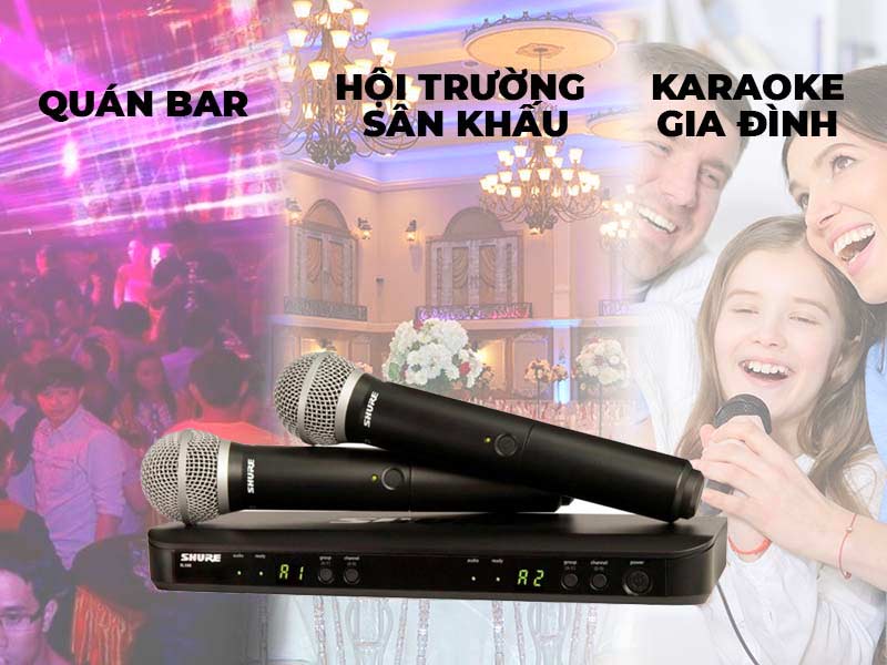 ứng dụng micro shure trong thực tế