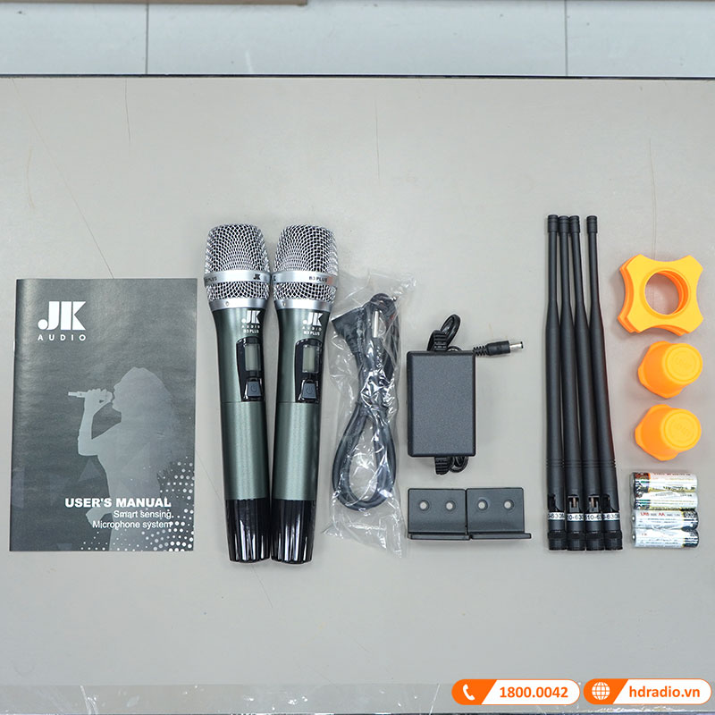 Micro không dây JKAudio B3 Plus, Cảm biến tự ngắt, Dò sóng sạch, Hạn Chế Rú Rít-12
