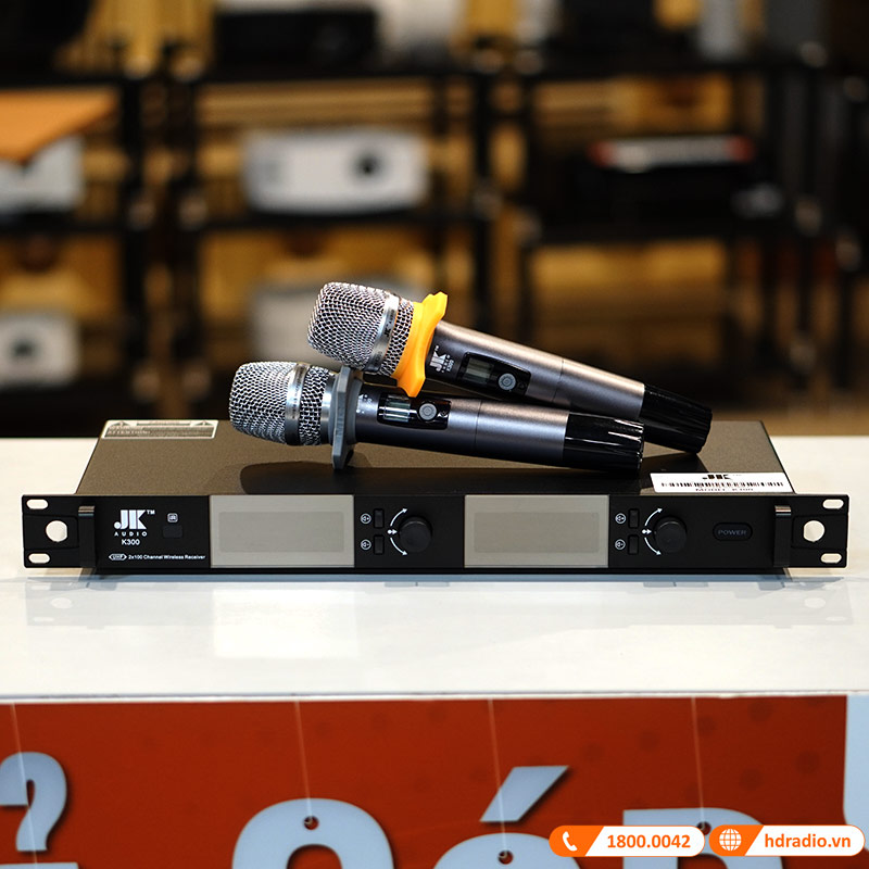Micro Không Dây JKAudio K300, Cảm biến tự ngắt, Dò sóng sạch-3