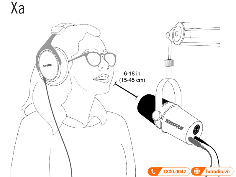 đặt micro ở vị trí xa