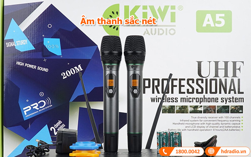 am thanh micro khong day kiwi a5 2022
